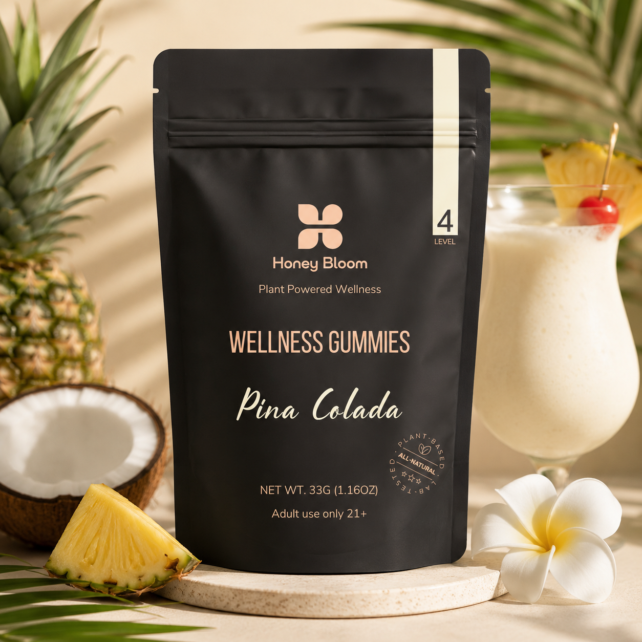 Level 4 Gummies | 10mg THC + 5mg CBD | Strong Effect | Deep Unwind | Elevated