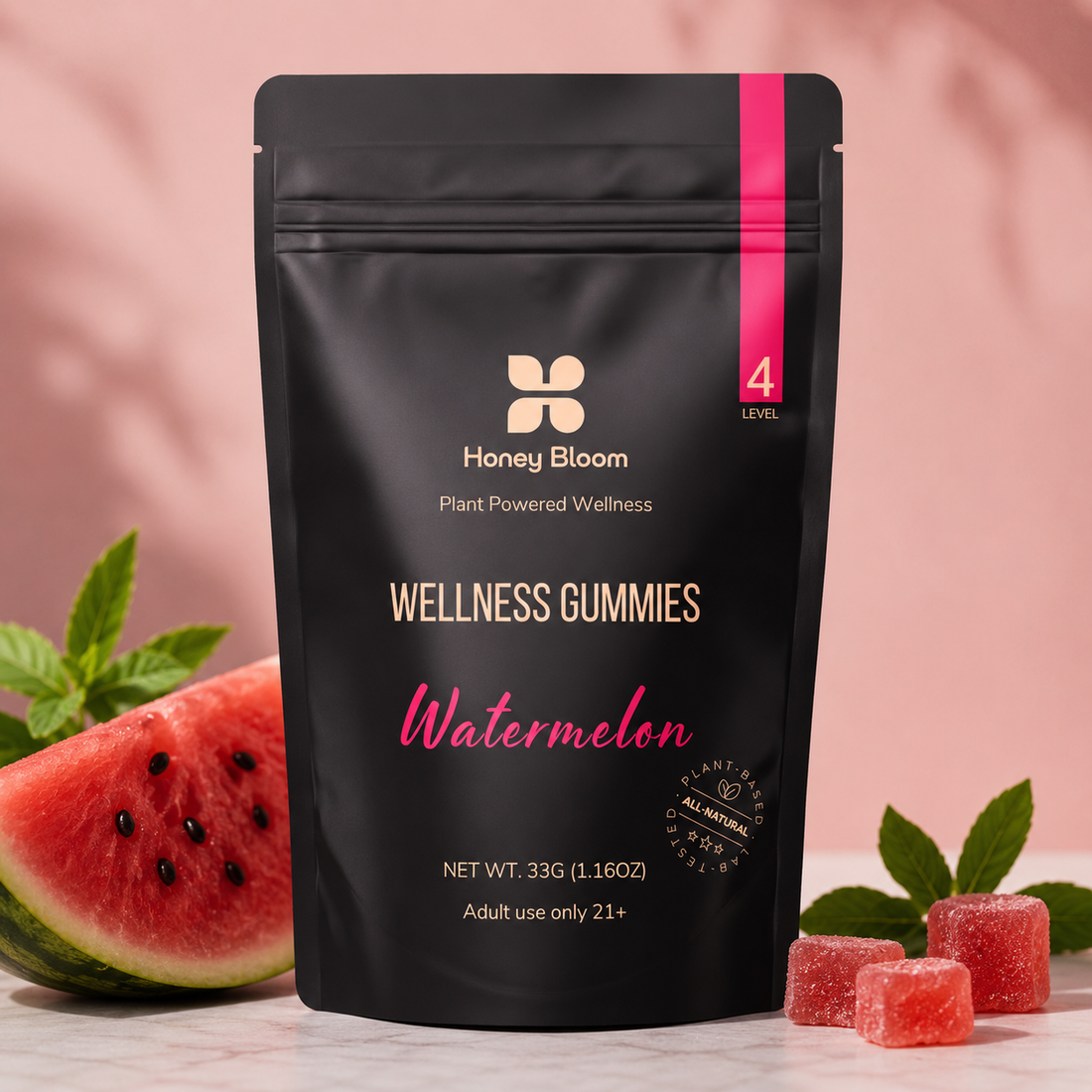 Level 4 Gummies Watermelon - Strong Effect | Relaxation | Euphoria