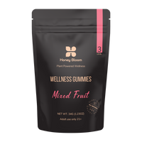 Front Packaging for 'Wellness Gummies' with Full-Spectrum, Mixed Fruit Level 3