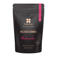 Front Packaging for 'Wellness Gummies' with Full-Spectrum, Watermelon Level 4
