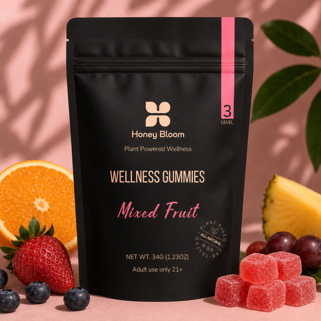 Level 3 Gummies Mixed Fruit - Moderate Effect | Balanced | Euphoria