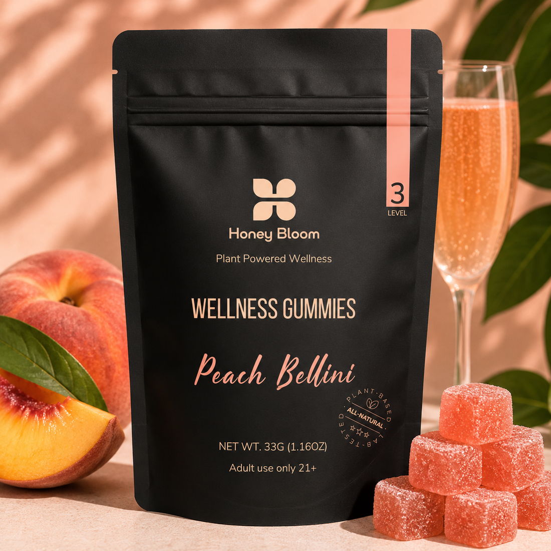 Level 3 Gummies | 5mg THC + 5mg CBD | Moderate Effect | Balanced | Elevated
