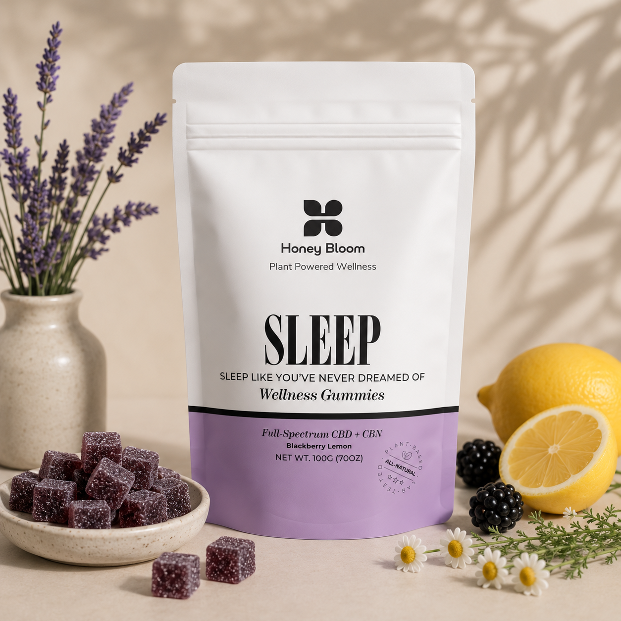 Sleep Gummies | CBD + CBN | Nighttime | Deep Unwind